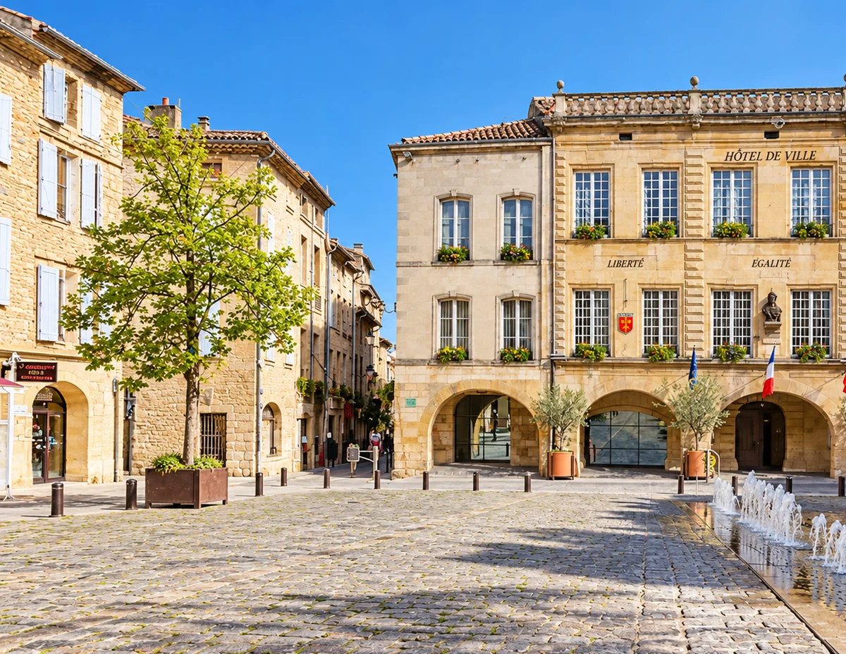 Town Hall Square in Bagnols-sur-Cèze